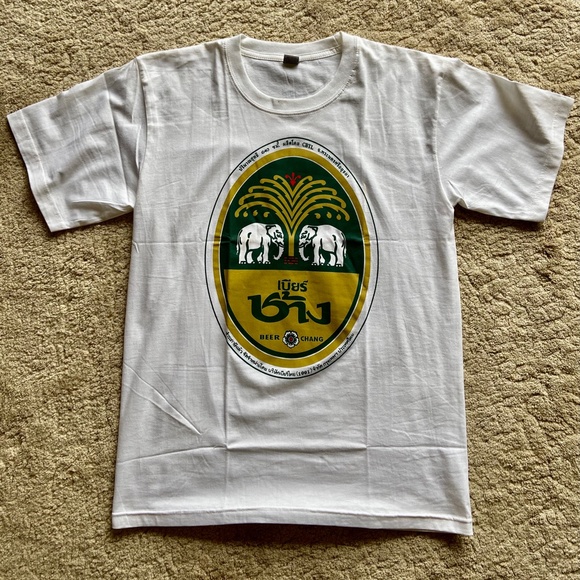 Thai Beer Chang T-Shirt. White. XL - Picture 1 of 2